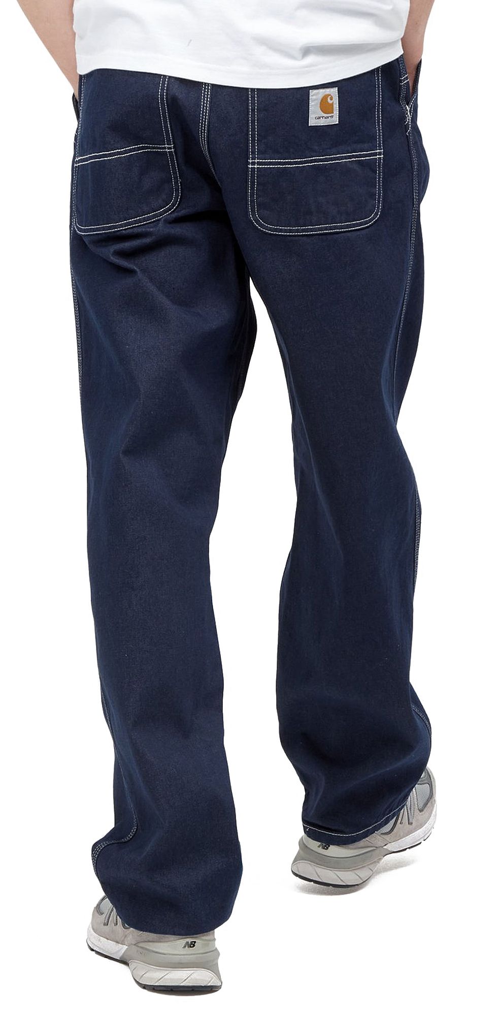  Carhartt Wip Pantaloni Jeans Simple Pant Blue One Wash Uomo - 4