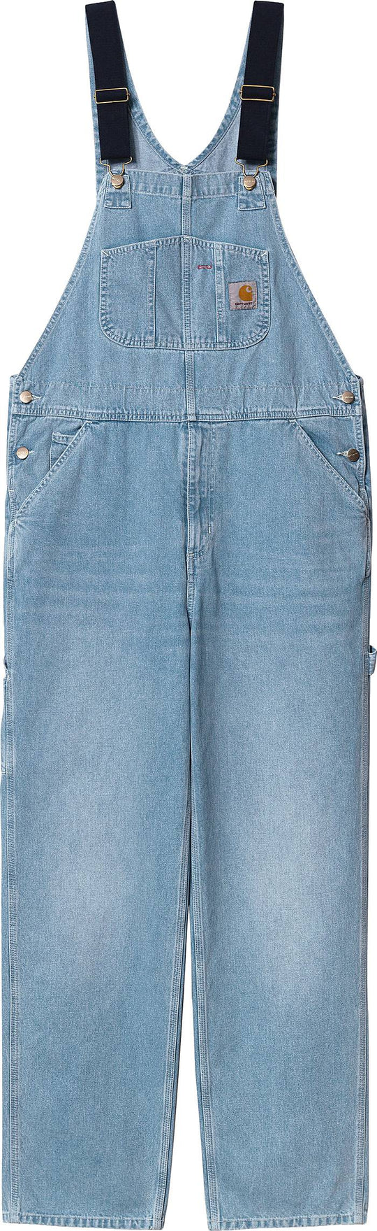  Carhartt Wip Salopette Bib Overall Blue Light True Washed Uomo