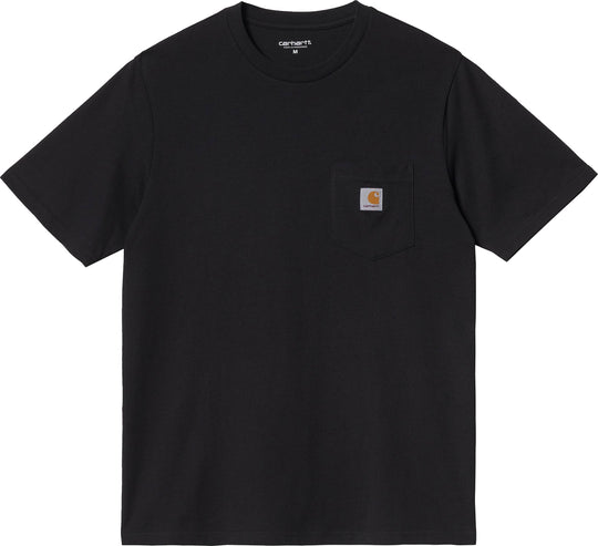  Carhartt Wip T-shirt S/s Pocket Black Uomo Nero