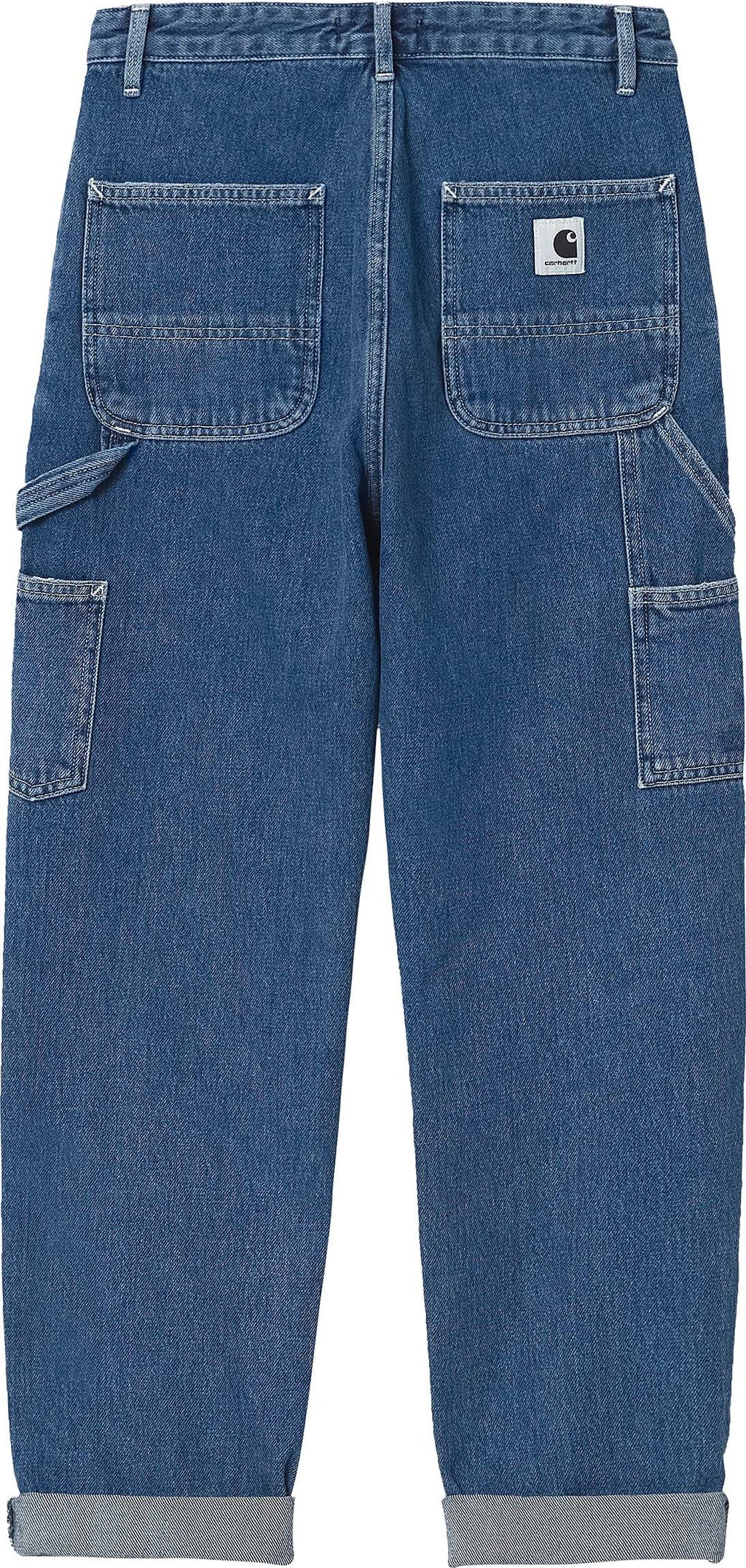 Carhartt Wip Pantaloni Jeans W' Pierce Pant Blue Stone Washed Donna - 1
