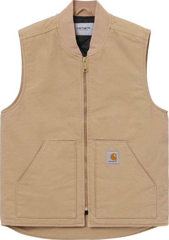  Carhartt Wip Gilet Classic Vest Dusty H Brown Uomo Beige