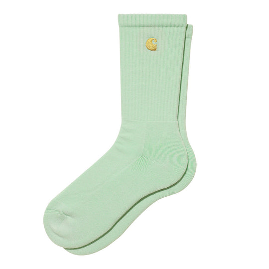  Carhartt Wip Calze Chase Socks Pale Spearmint Special_unisex Verde