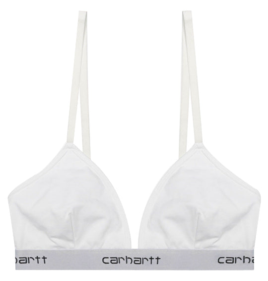  Carhartt Wip Top W' Script Triangle Bra White Donna Bianco