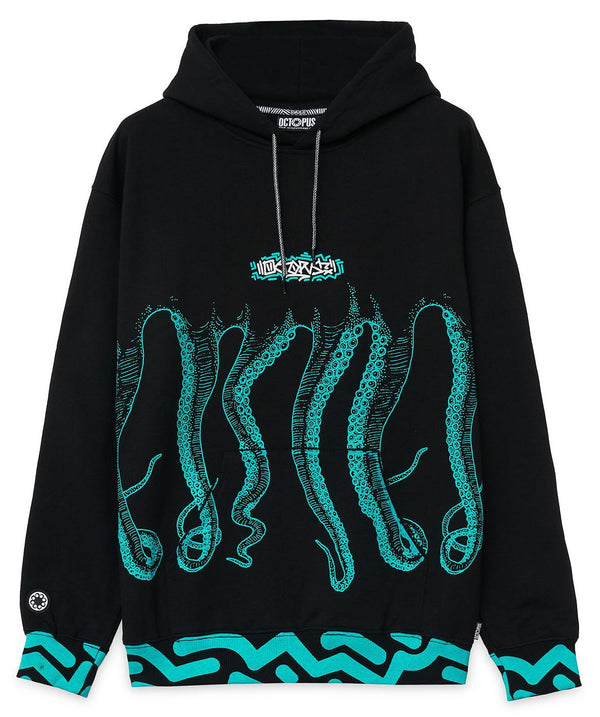 Octopus felpa Tag Hoodie black