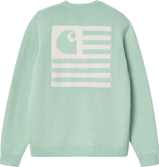 Carhartt Wip Maglione State Sweater Pale Spreamint Uomo Verde