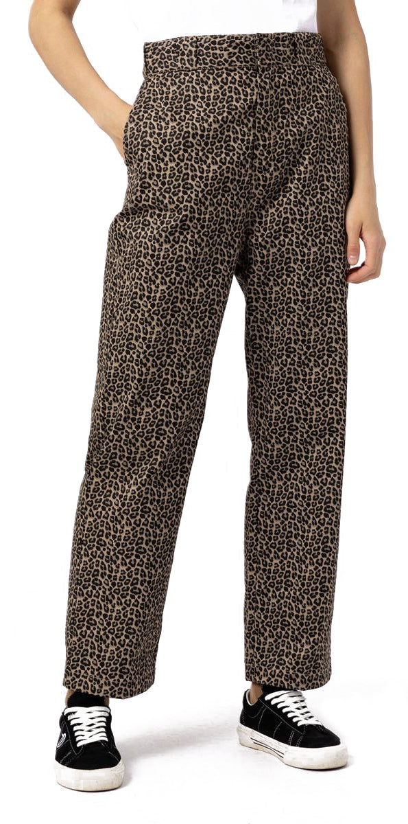  Dickies Pantaloni Silver Firs Leopard Print Donna - 1