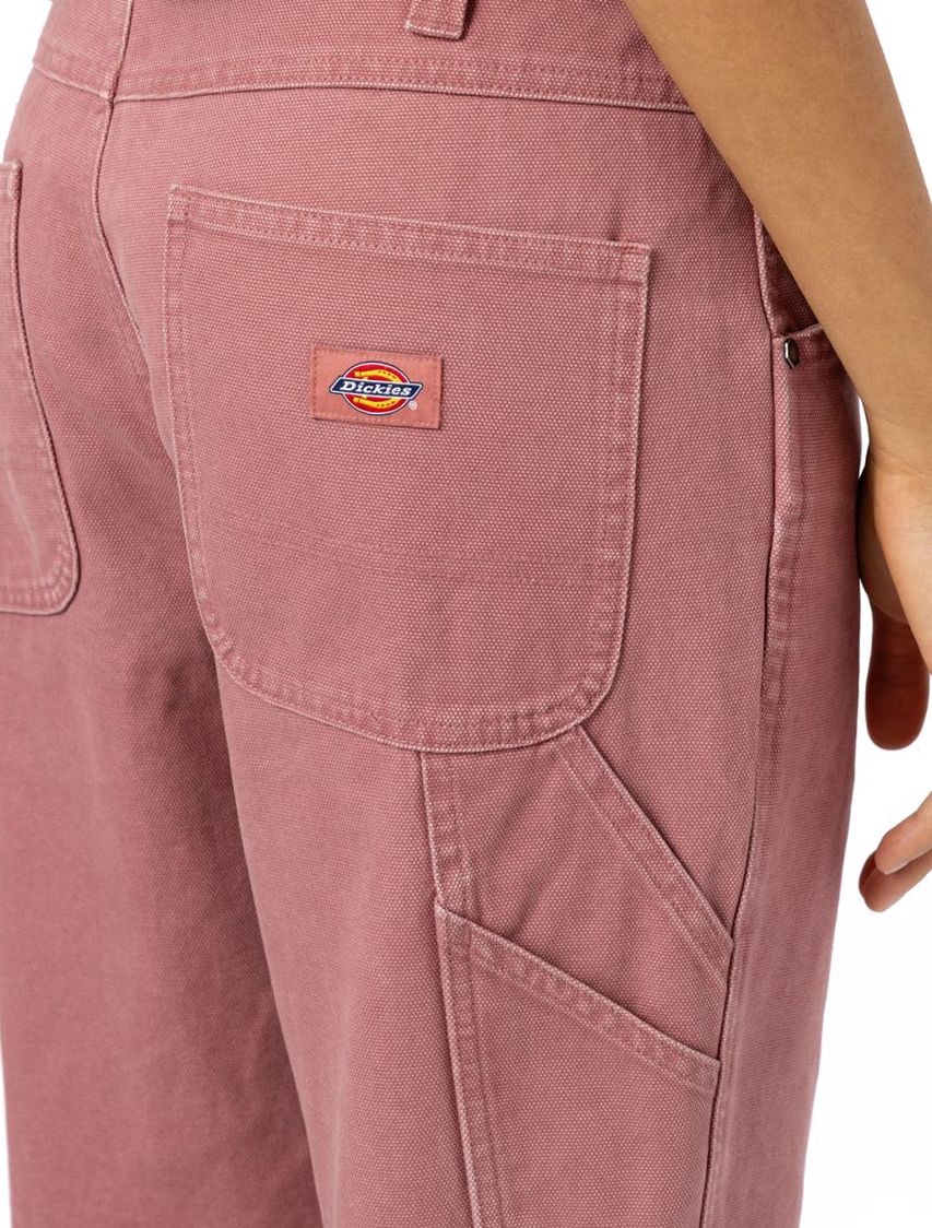  Dickies Pantalone Dc Carpenter Pant W Stone Washed Witherd Rose Rosa Donna - 3