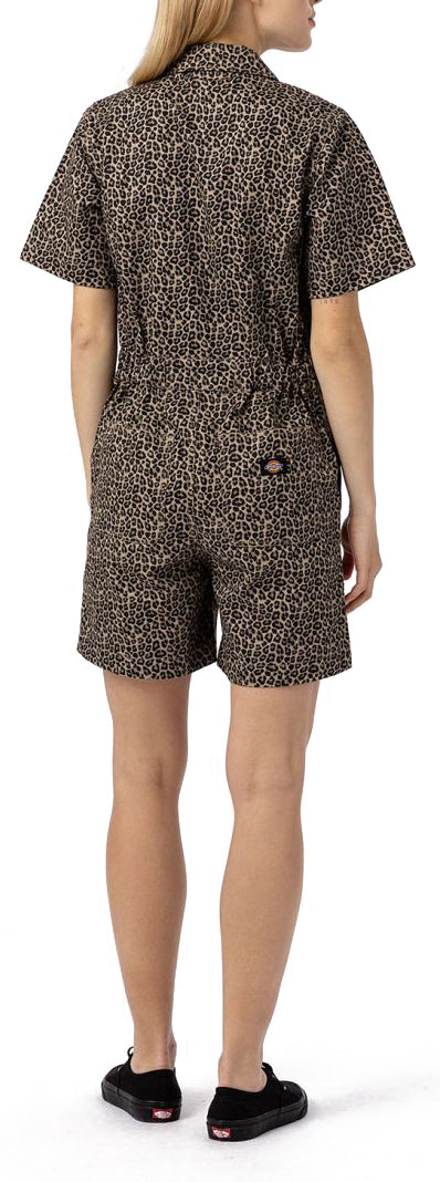  Dickies Salopette Silver Firs Leopard Print Donna - 2