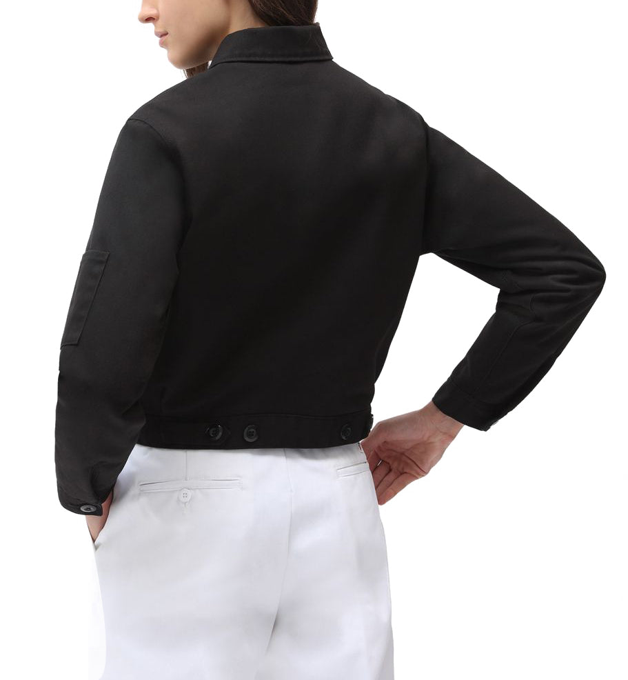  Dickies Giacca Lined Eisenhower Cropped W Rec Black Nero Donna - 2