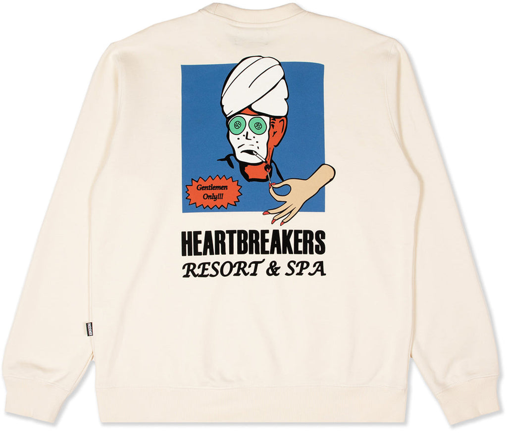  Pas De Mer Felpa Heartbreakers Sweatshirt Natural Bianco Uomo - 1