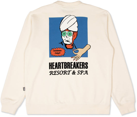  Pas De Mer Felpa Heartbreakers Sweatshirt Natural Uomo Bianco