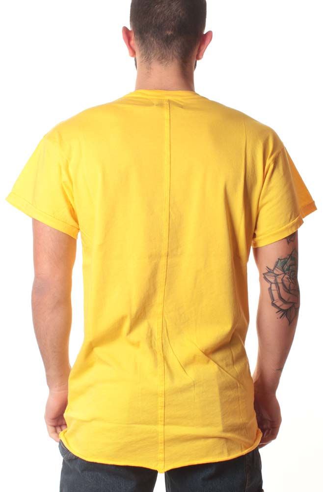  Paura T-shirt Olwin Box Logo Live Cut Yellow Giallo Uomo - 2