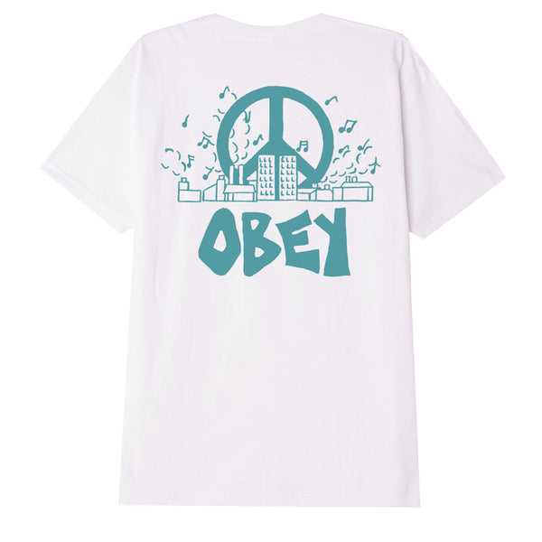 Obey t-shirt City Block Classic tee White