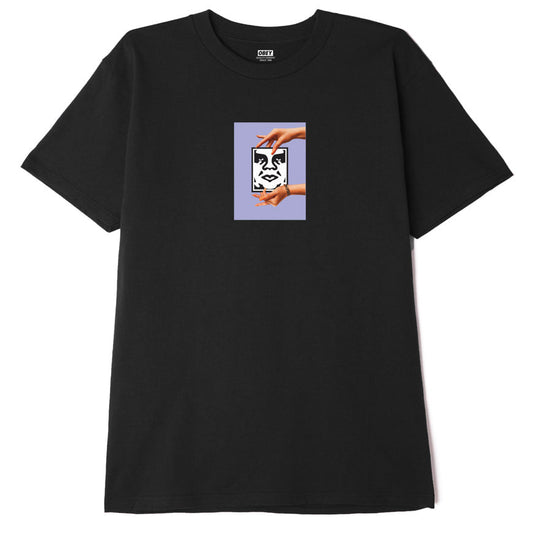  Obey T-shirt Chainy Classic Tee Black Uomo Nero