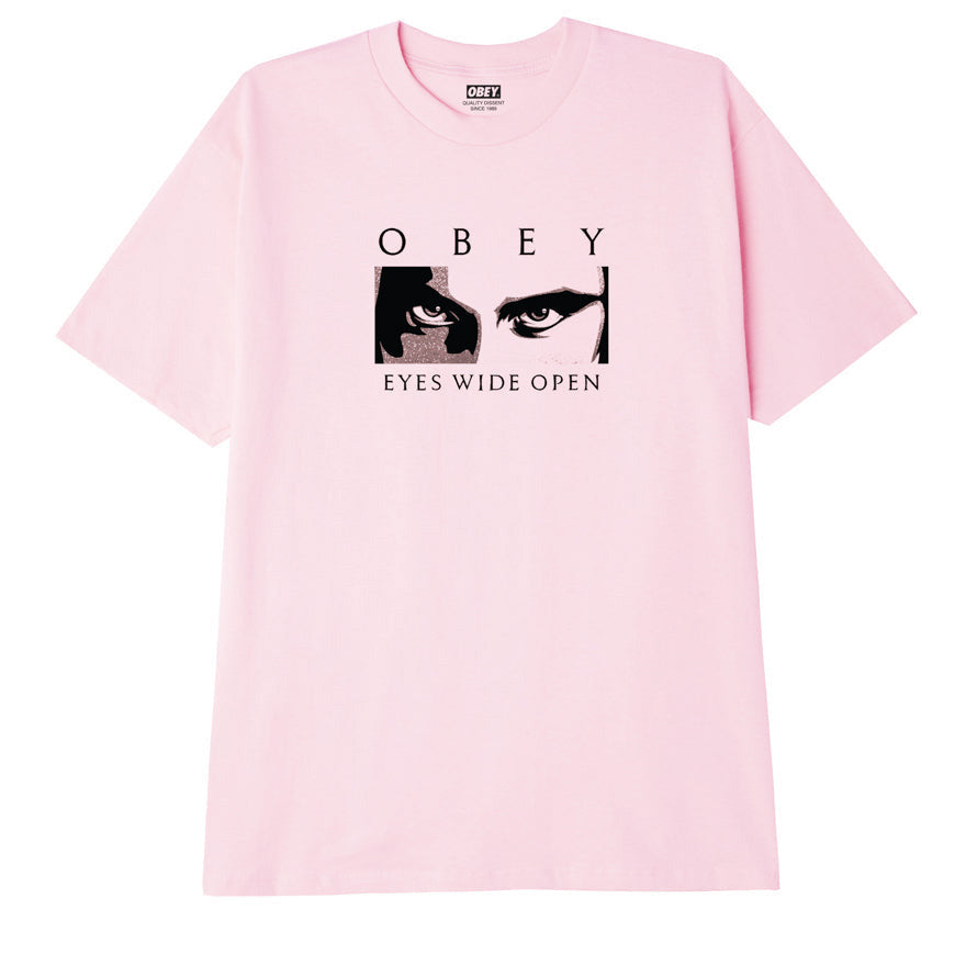  Obey T-shirt Eyes Wide Open Classic Tee Pink Rosa Uomo - 1