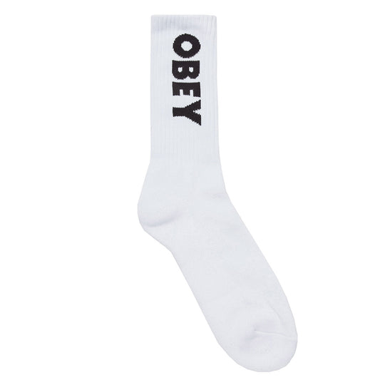  Obey Calze Flash Socks White Uomo Bianco