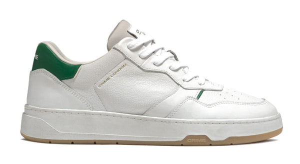 Crime London scarpe Timeless Low Top white green