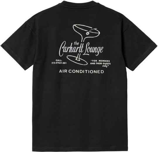  Carhartt Wip T-shirt W' Ss Carhartt Lounge Black Donna Nero