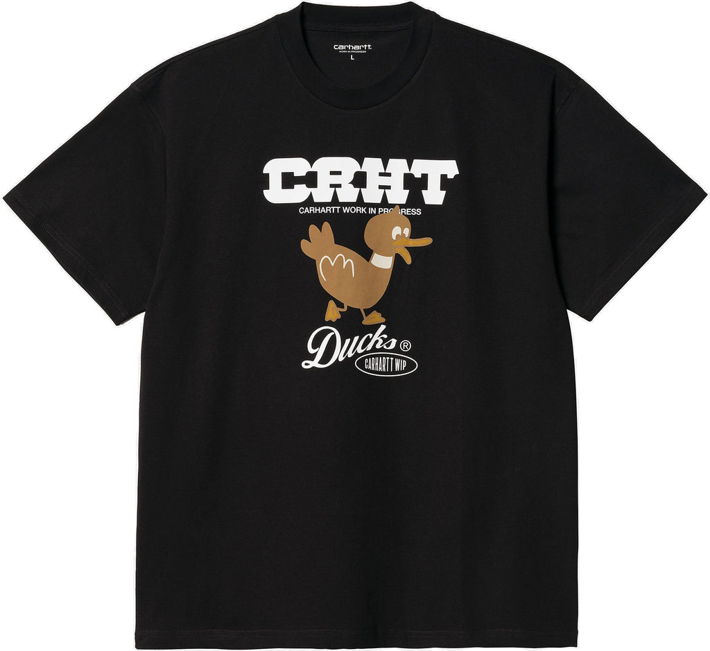  Carhartt Wip T-shirt S/s Crht Duck Black Nero Uomo - 1