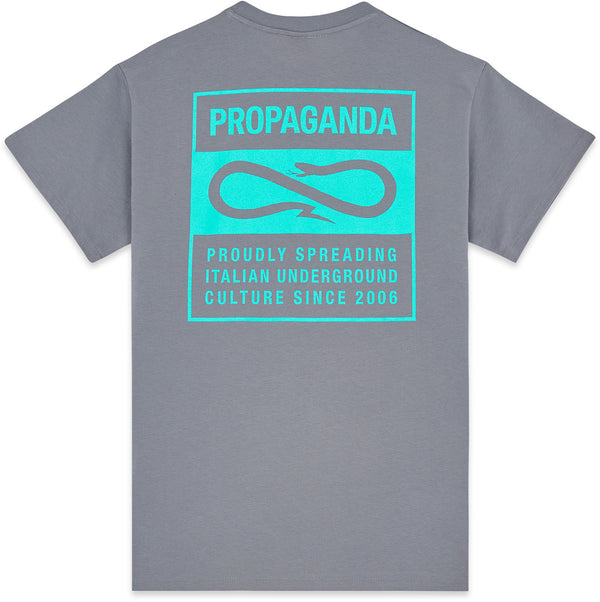 Propaganda t-shirt Label tee grey