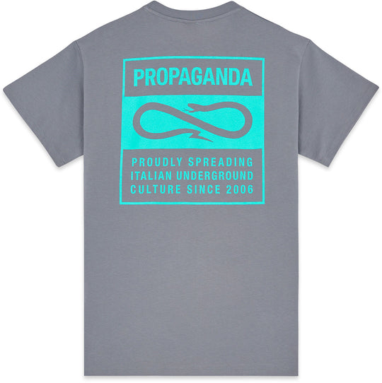  Propaganda T-shirt Label Tee Grey Uomo Grigio