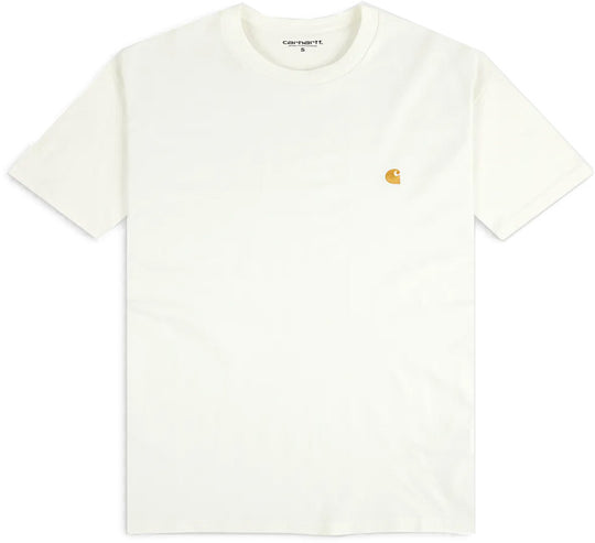  Carhartt Wip T-shirt Ss Chase Wax Uomo Bianco