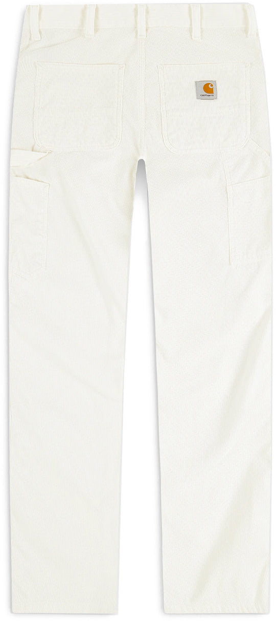  Carhartt Wip Pantaloni Jeans Single Knee Pant Wax Stone Washed Uomo Bianco
