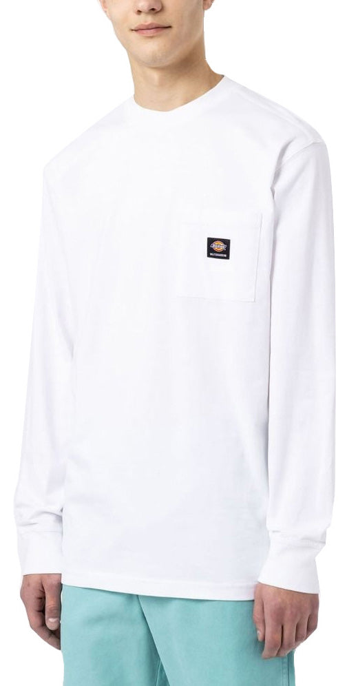  Dickies T-shirt Mount Vista Tee Ls White Bianco Uomo - 1