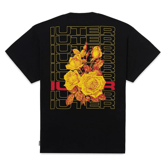  Iuter T-shirt Spine Tee Black Uomo Nero