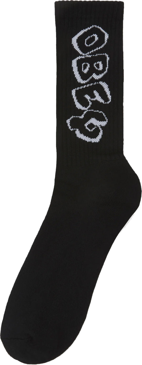  Obey Calze Block Socks Black Uomo Nero