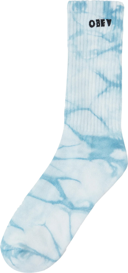  Obey Calze Tie Dye Socks Turquoise Multi Uomo Blue
