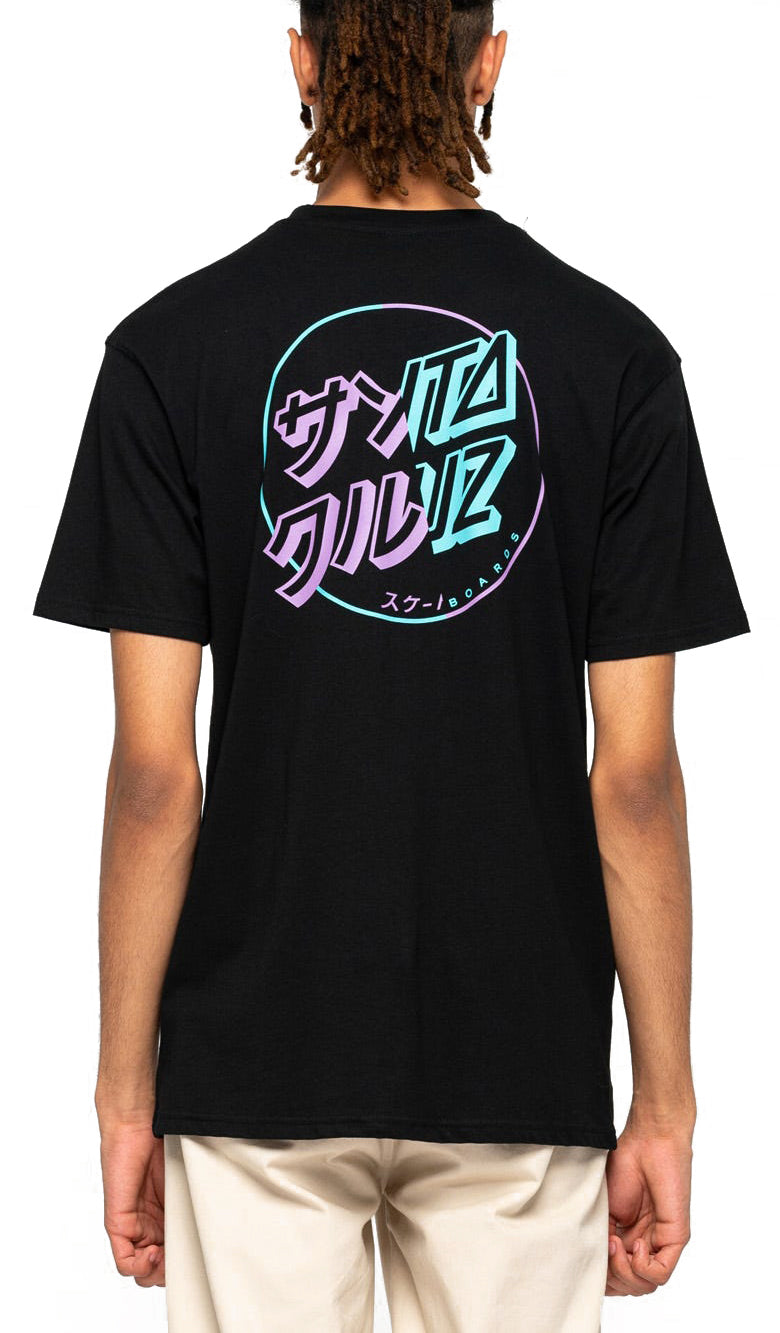  Santa Cruz T-shirt Divide Dot Tee Black Nero Uomo - 1