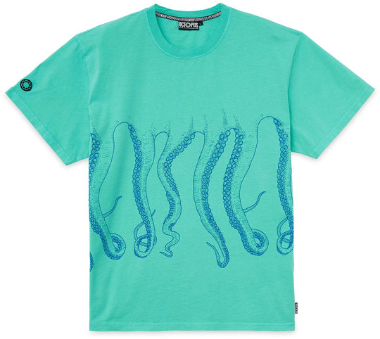  Octopus T-shirt Dyed Tee Acquamarin Uomo Verde