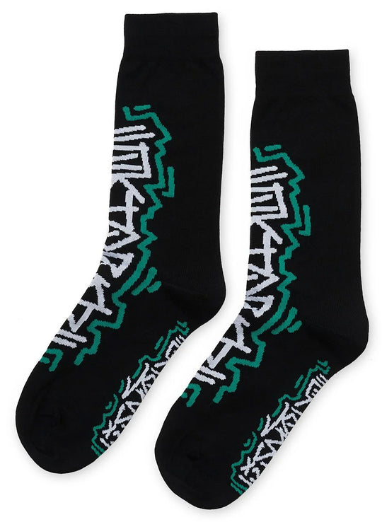  Octopus Calze Tag Socks Black Uomo Nero