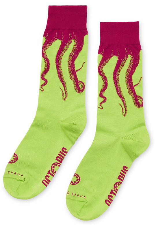  Octopus Calze Original Socks Purple Green Uomo Verde