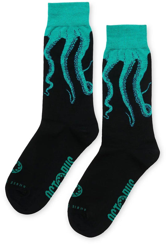  Octopus Calze Original Socks Black Green Uomo Nero