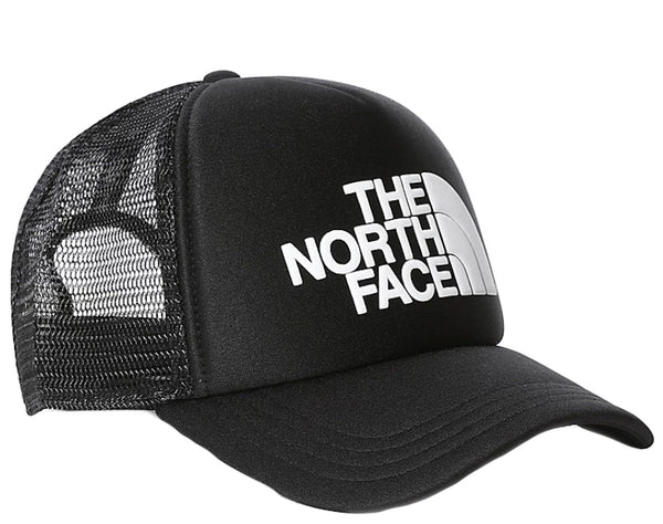 The North Face cappello Logo Trucker Black White