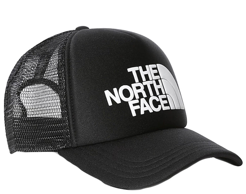  The North Face Cappello Logo Trucker Black White Nero Uomo - 1