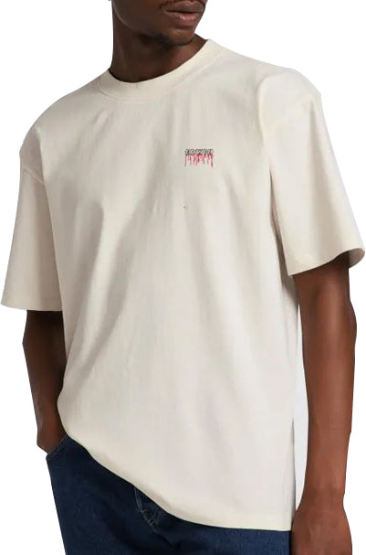  Edwin T-shirt Summer Solstice Tee Whisper White Uomo Bianco