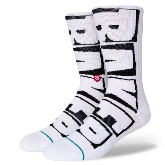  Stance Calze Baker Socks White Uomo Bianco