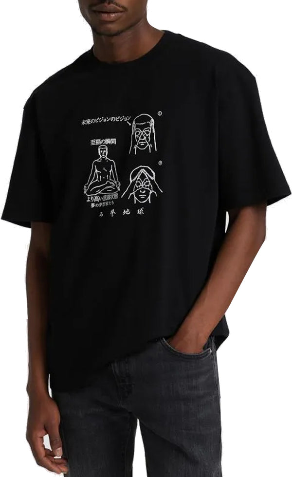 Edwin t-shirt Contemplative tee Black