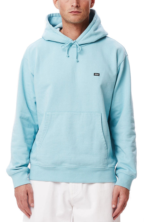 Obey felpa Timeless Recycled Heavy Hood turquoise