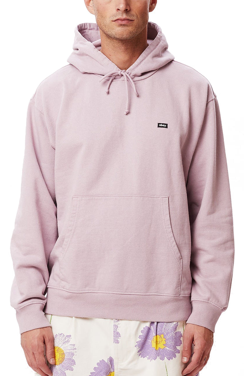  Obey Felpa Timeless Recycled Heavy Hood Pigment Lilac Lilla Uomo - 1