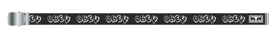  Obey Cinta Block Web Belt Black Uomo Nero
