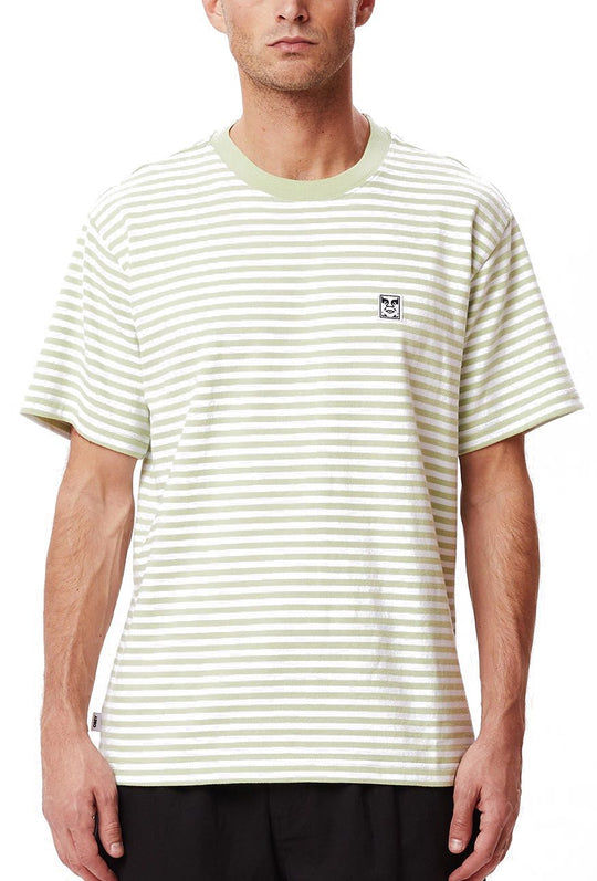  Obey T-shirt Icon Legacy Tee Cucumber Uomo Beige