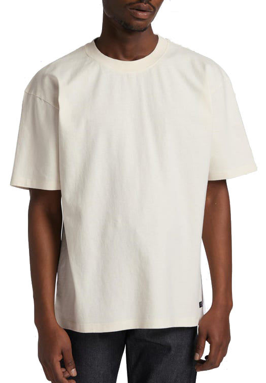  Edwin T-shirt Oversize Basic Tee Whisper White Uomo Bianco