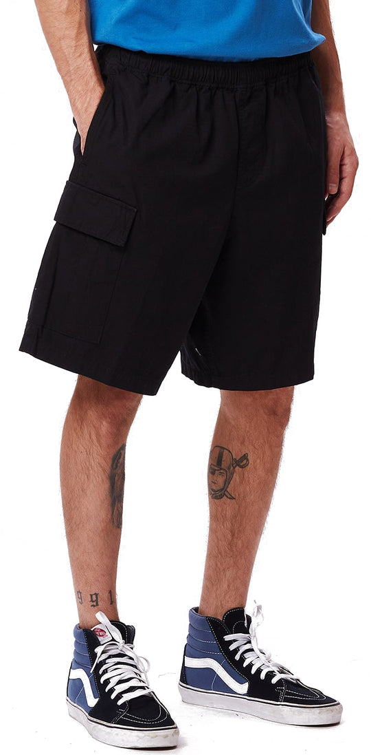  Obey Short Easy Ripstop Cargo Short Black Uomo Nero
