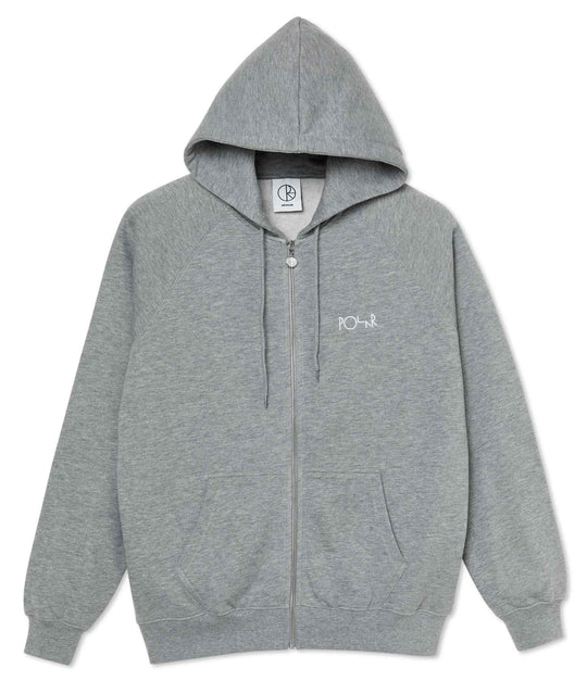  Polar Skate Co. Felpa Default Zip Hoodie Heather Grey Uomo Grigio