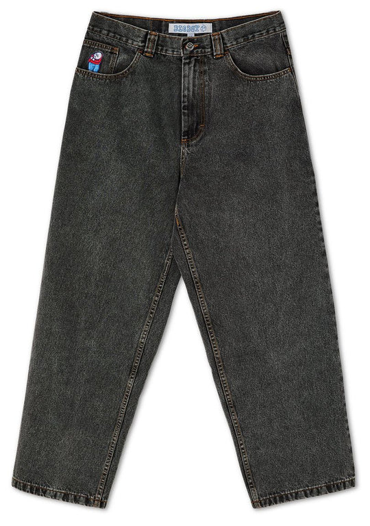  Polar Skate Co. Pantaloni Jeans Big Boy Washed Black Uomo Nero