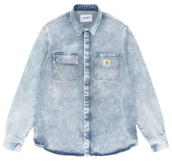 Carhartt WIP giacca Salinac Shirt Jacket blue sun washed